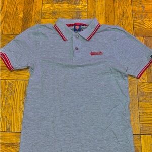 Gray and Red Polo Shirt